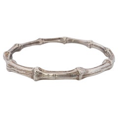Tiffany & Co. Bracelet. BAMBOO 925 Sterling Silver Bangle 1996 Bracelet.