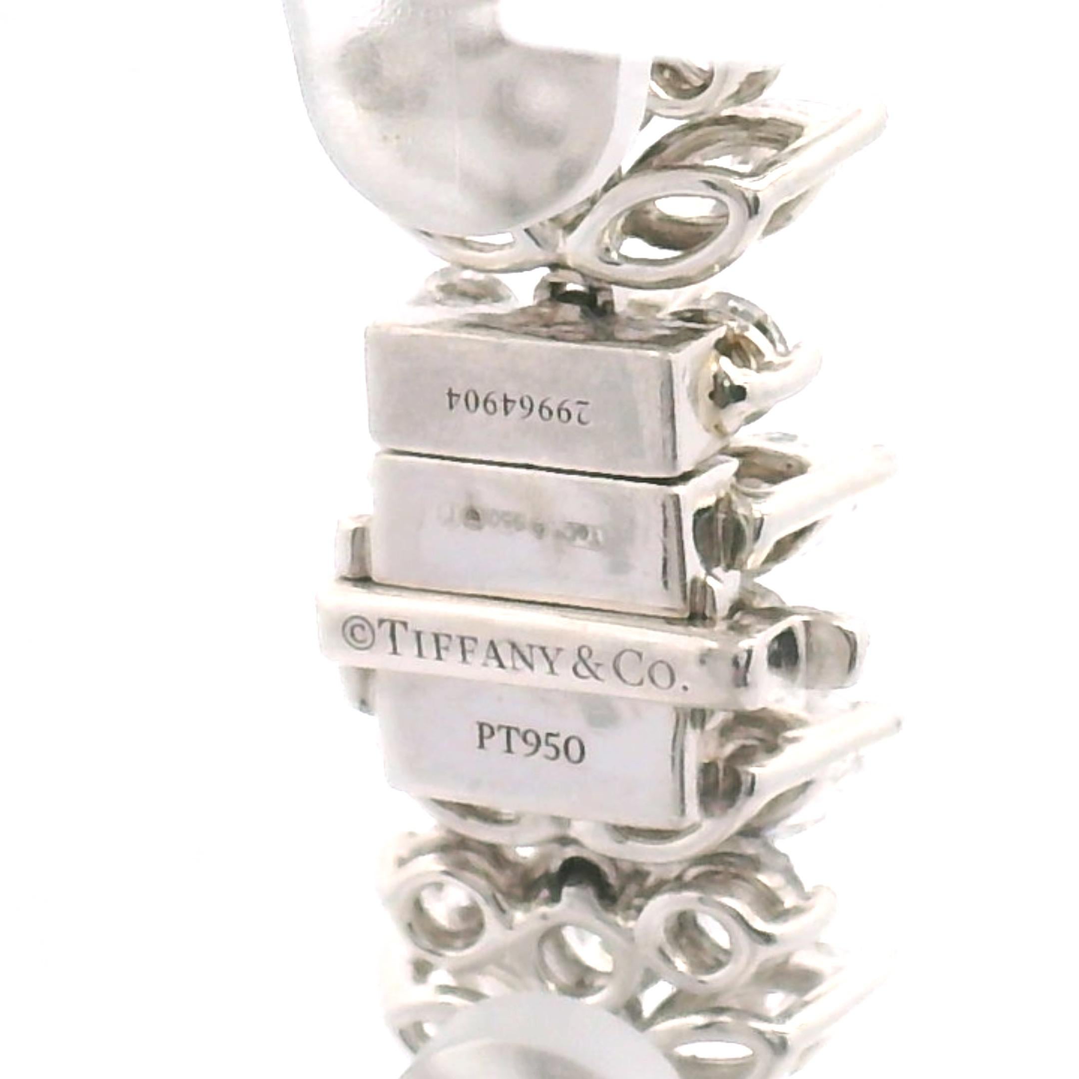 Tiffany & Co. Pulsera Racimo de Diamantes Marquesa en Platino en Bueno estado para la venta en Sausalito, CA