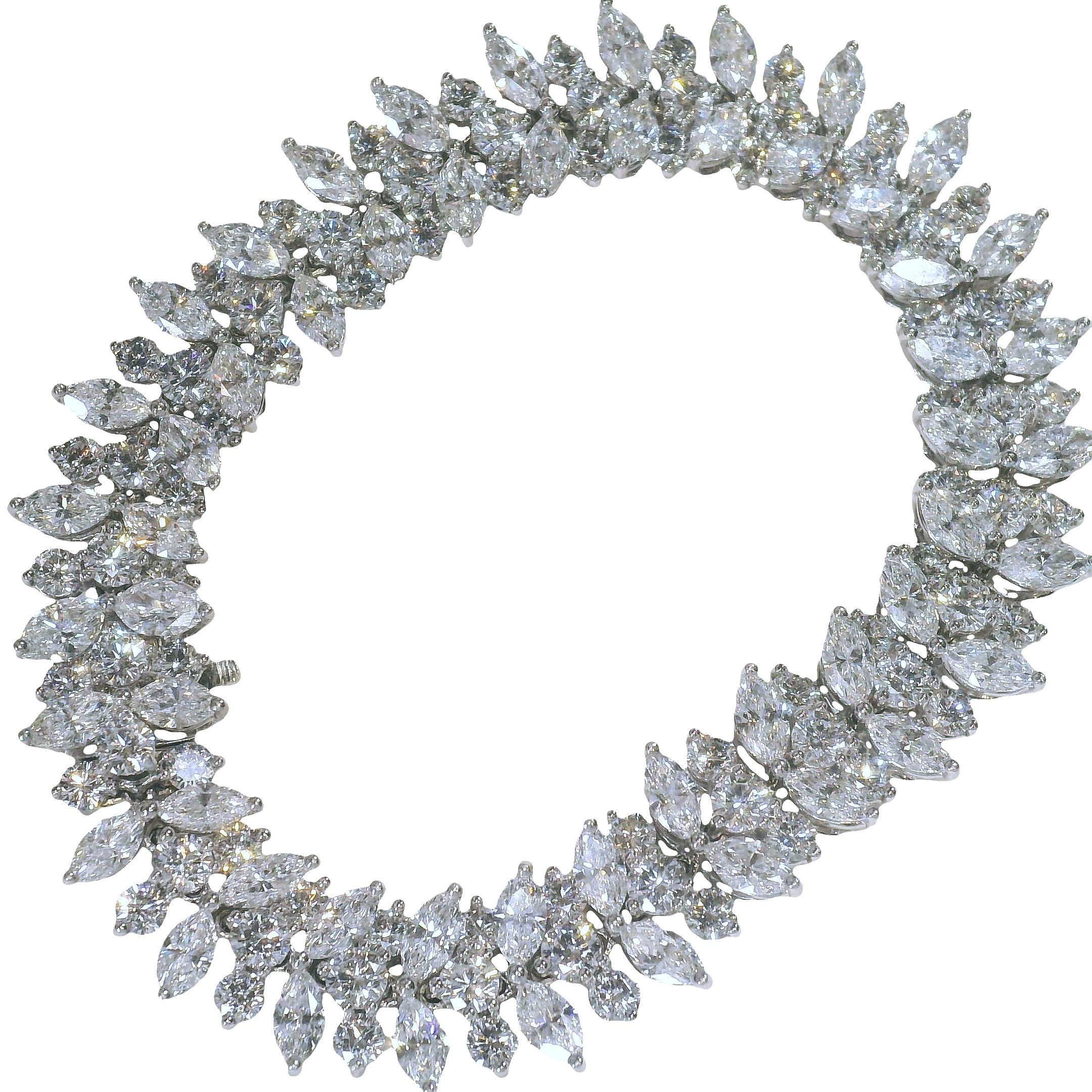 De las mujeres Tiffany & Co. Pulsera Racimo de Diamantes Marquesa en Platino en venta