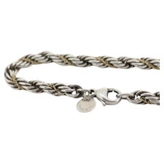 Tiffany & Co. Bracelet. Rope Love Knot Sterling Silver and 18k Yellow Gold