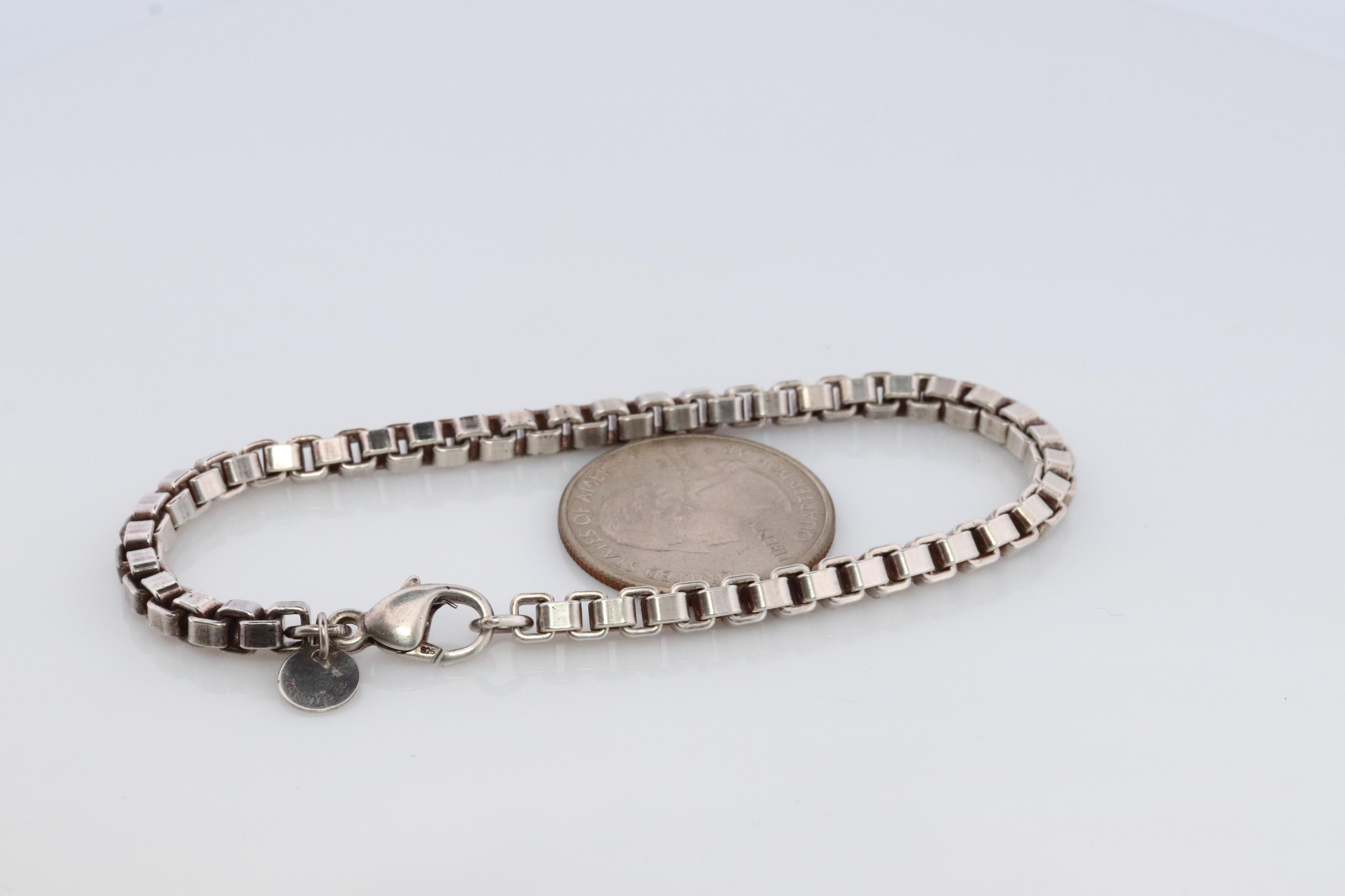 square link charm bracelet