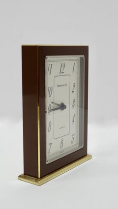 Tiffany & Co. Brass Desk Clock