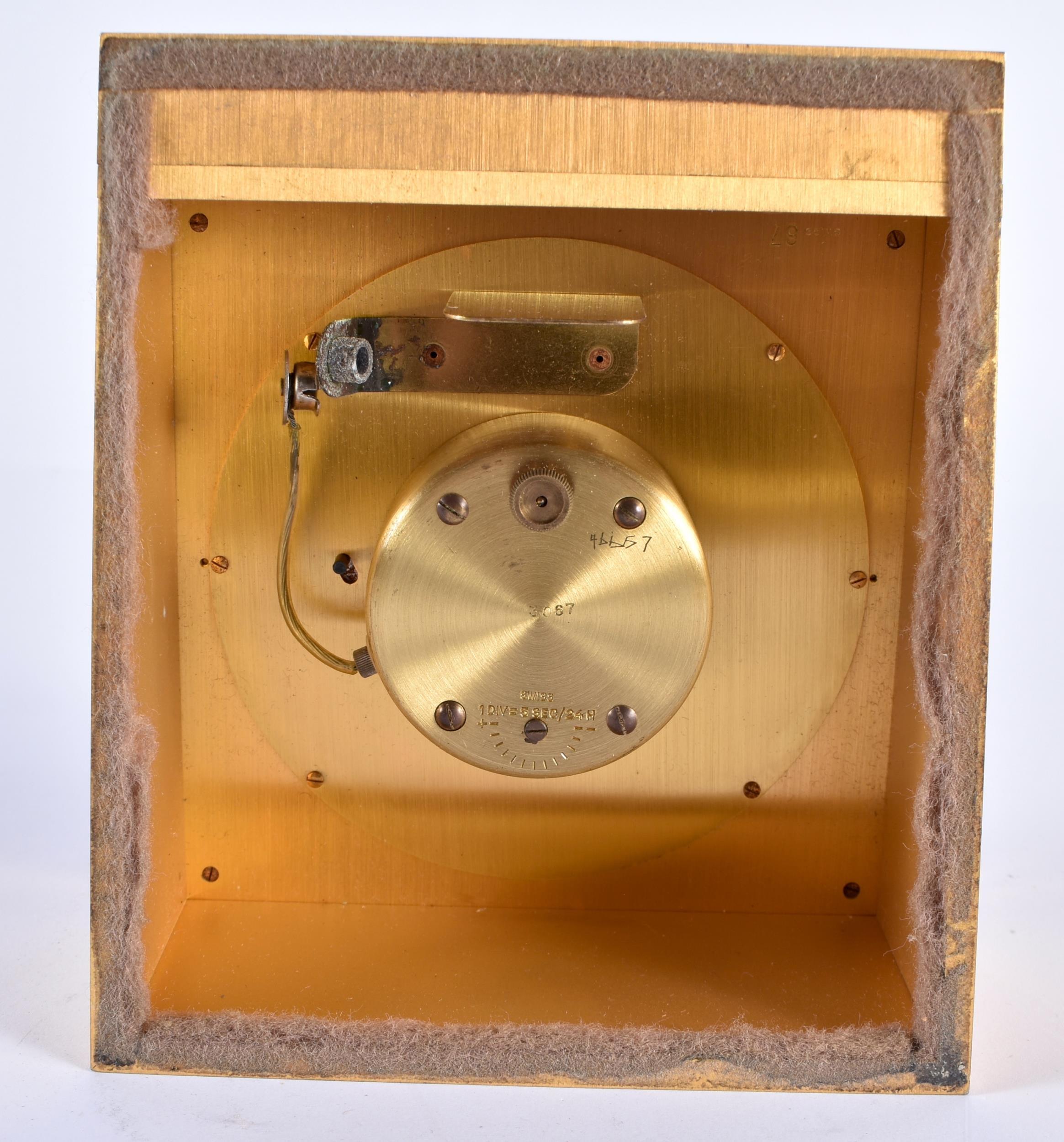Tiffany & Co Brass Desk Clock In Good Condition For Sale In Nottingham, GB