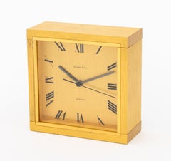 Tiffany & Co. Brass Desk Clocks, 4