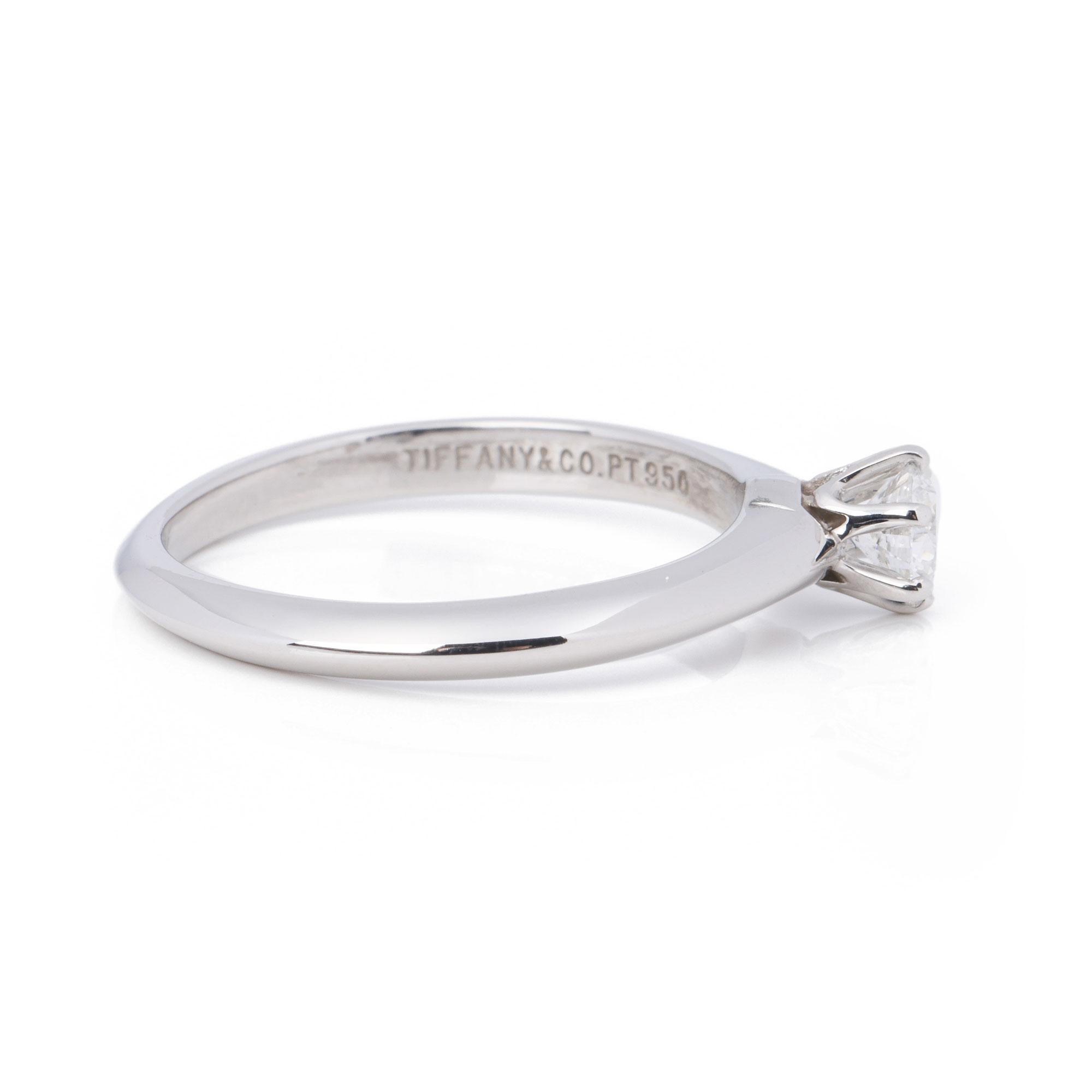 Tiffany & Co Brilliant Cut 0.22ct Diamond Solitaire Ring 1