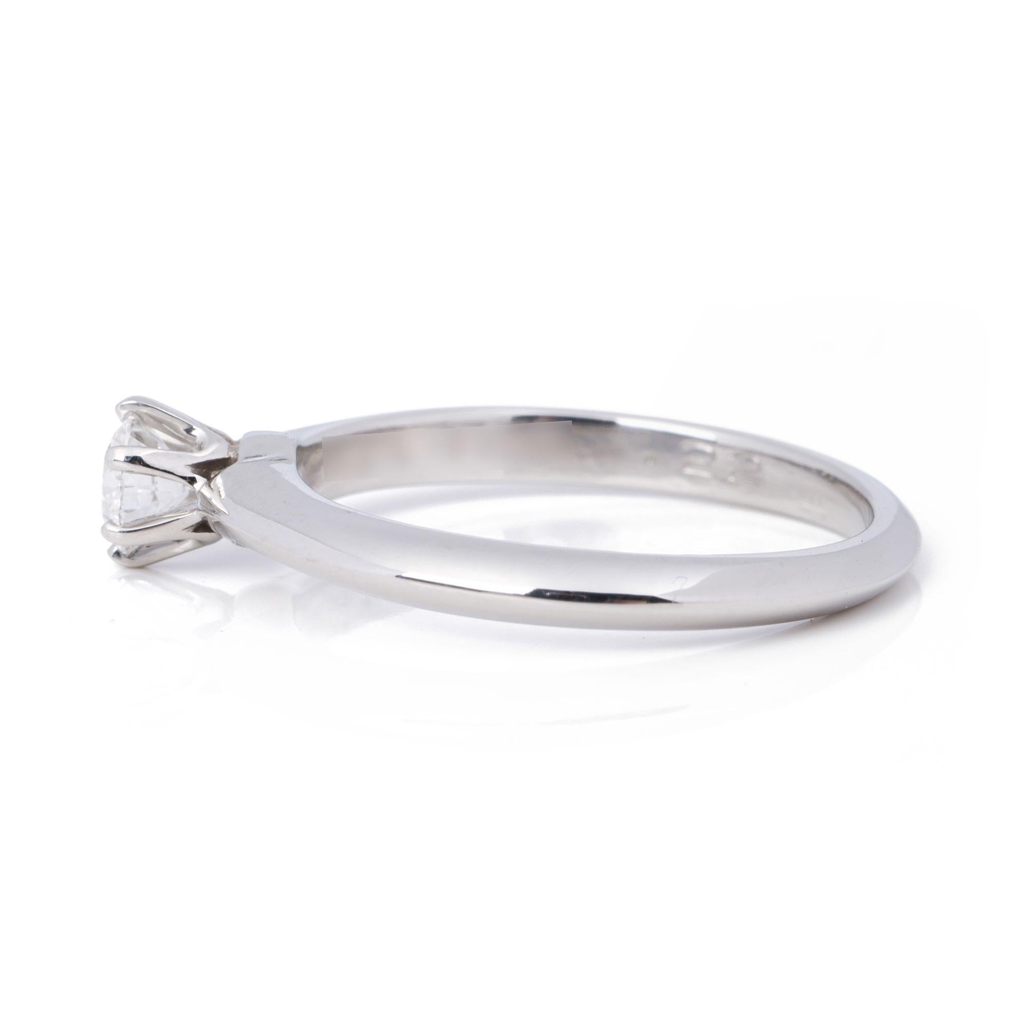 Tiffany & Co Brilliant Cut 0.22ct Diamond Solitaire Ring 2