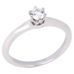 Tiffany & Co Brilliant Cut 0.22ct Diamond Solitaire Ring