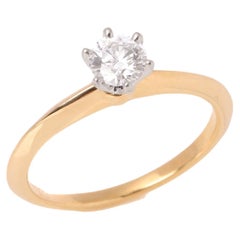 Tiffany & Co. Brilliant Cut 0.32ct Diamond Solitaire Ring