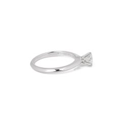 Tiffany & Co. Brilliant Cut 0.37ct Diamond Platinum Tiffany Setting Ring