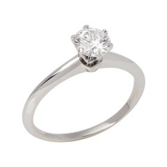 Tiffany & Co. Brilliant Cut 0.93ct Diamond Solitaire Ring