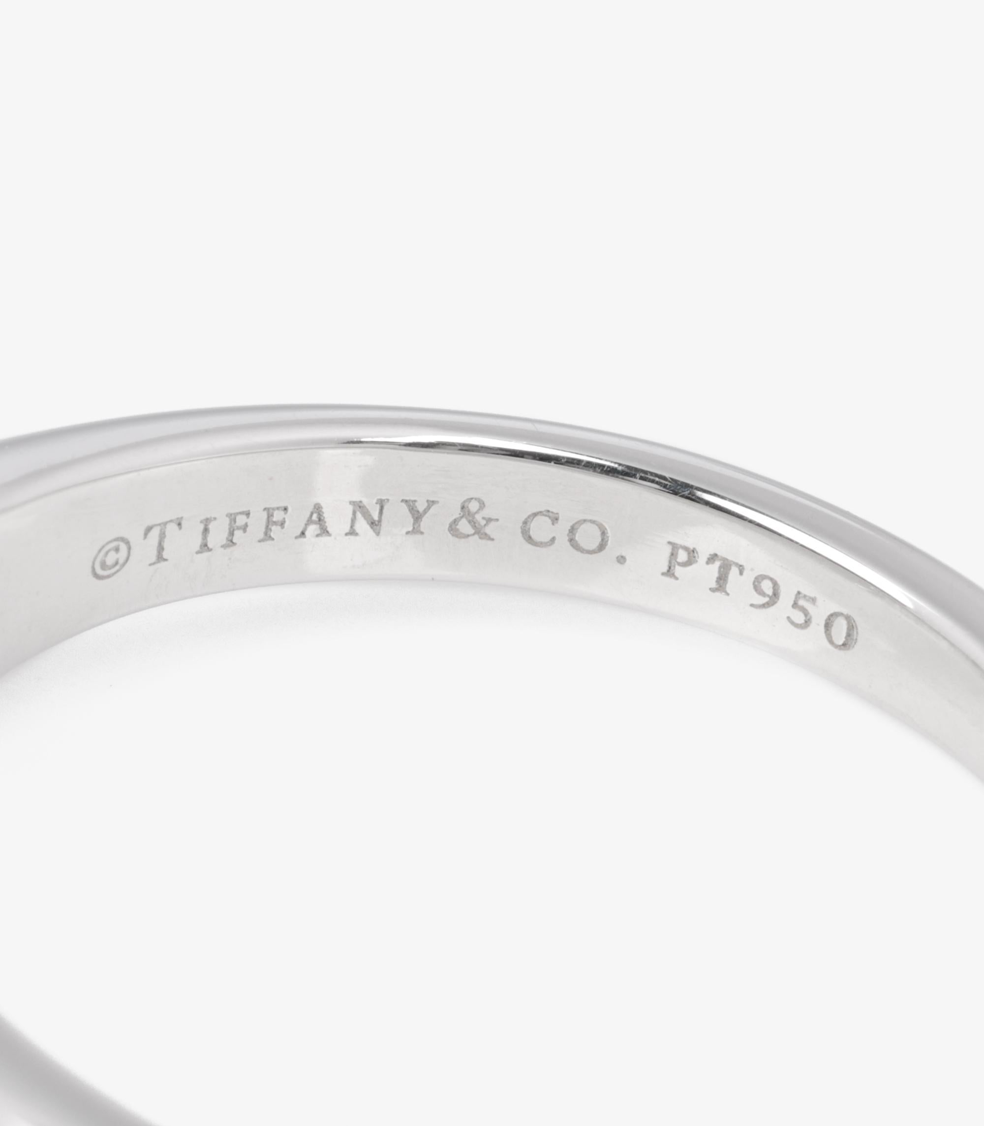 Tiffany & Co. Brilliant Cut 1.73ct Diamond Platinum Tiffany Setting Ring For Sale 2