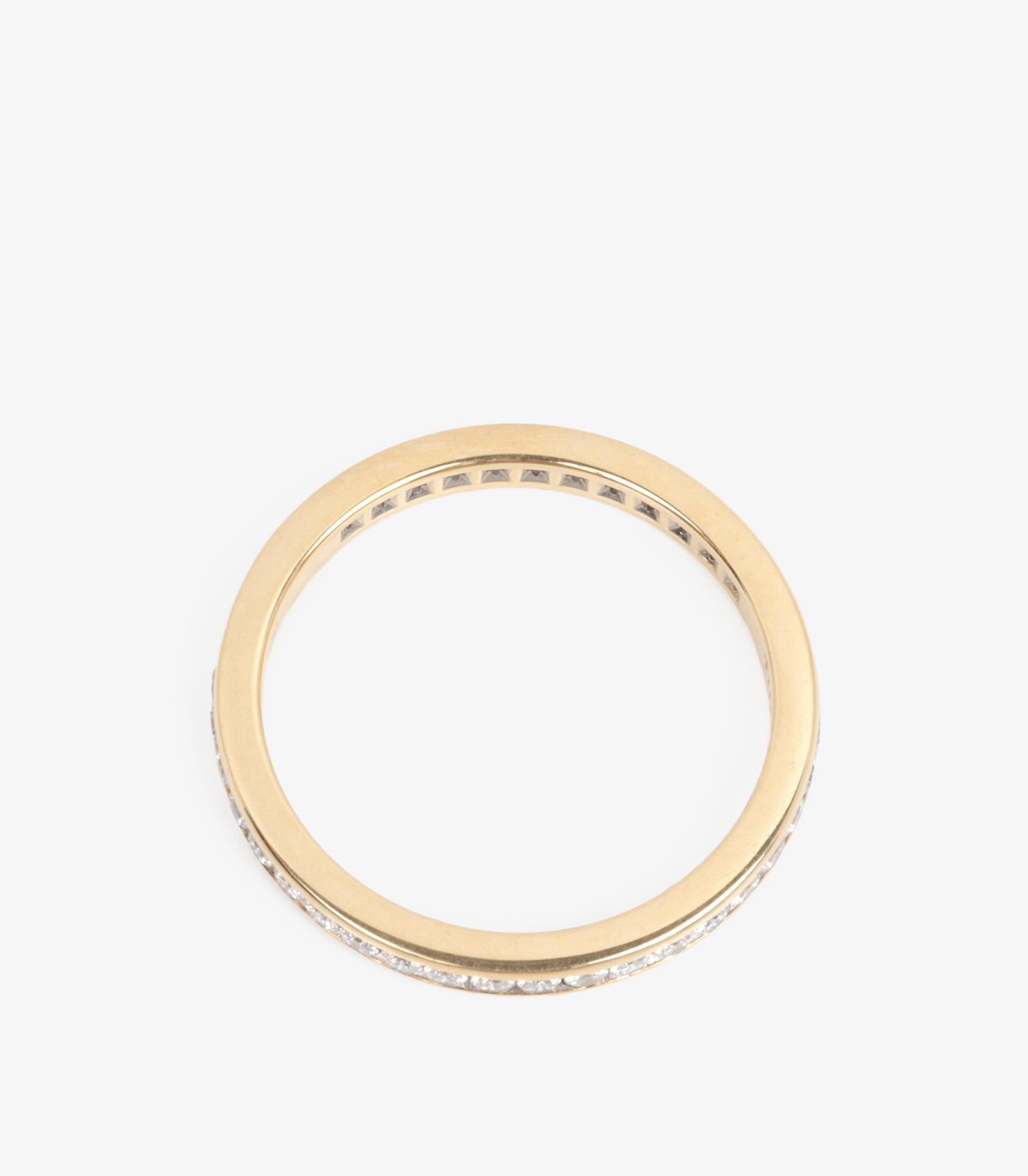 Tiffany & Co. Brilliant Cut Diamond 18ct Yellow Gold Full Eternity Ring 1