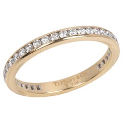 Tiffany & Co. Anillo de eternidad de oro amarillo de 18 ct con diamantes talla brillante