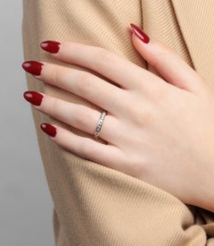 Tiffany & Co. Brilliant Cut Diamond Platinum 3mm Half Eternity Ring