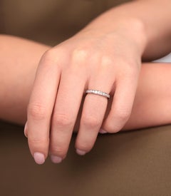 Tiffany & Co. Brilliant Cut Diamond Platinum Full Eternity Ring