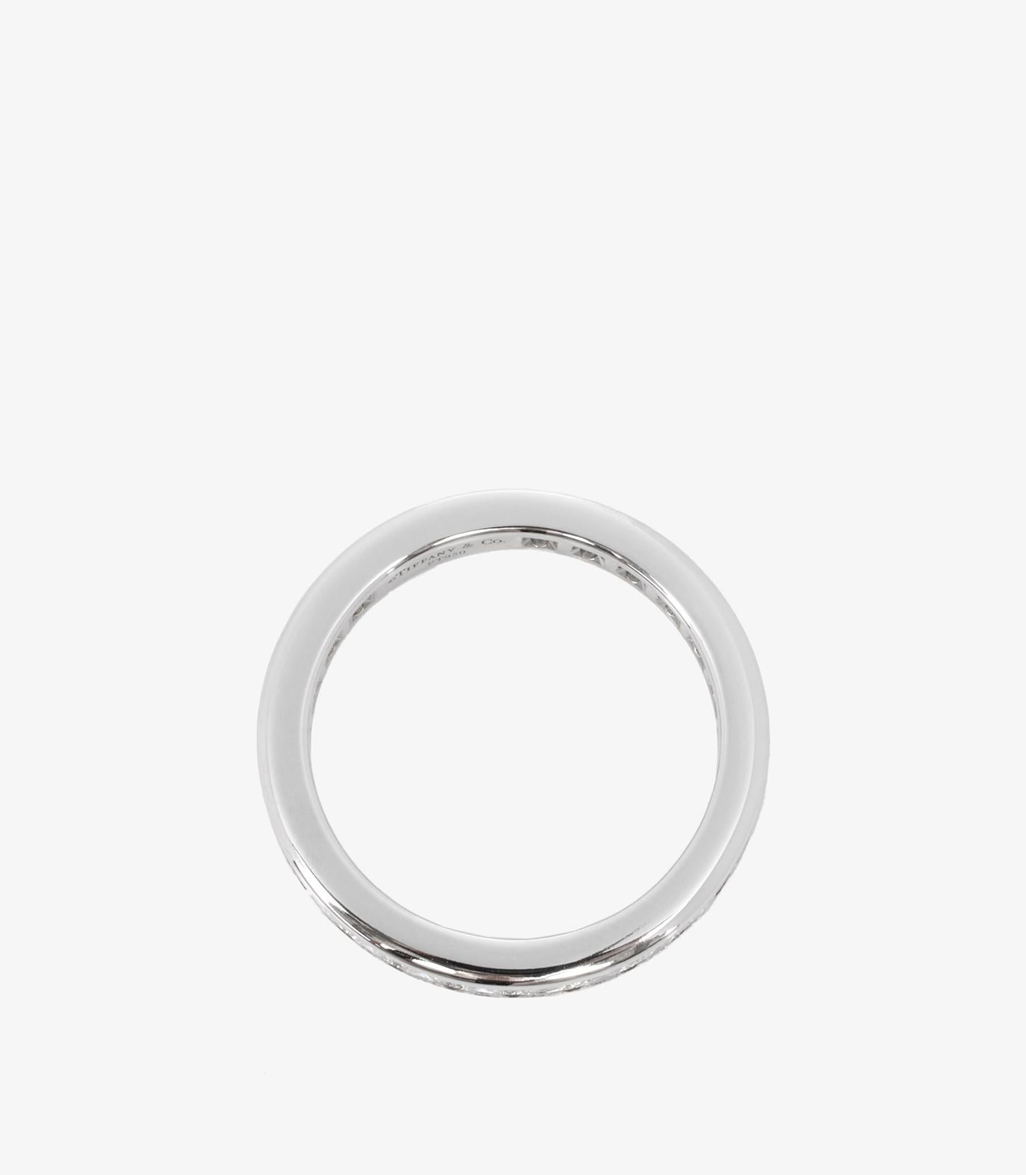 Tiffany & Co. Brilliant Cut Diamond Platinum Full Eternity Ring Damen im Angebot