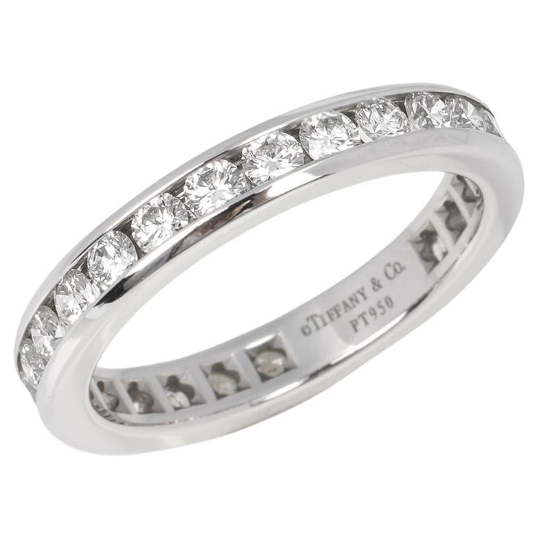 Tiffany & Co. Brilliant Cut Diamond Platinum Full Eternity Ring For Sale