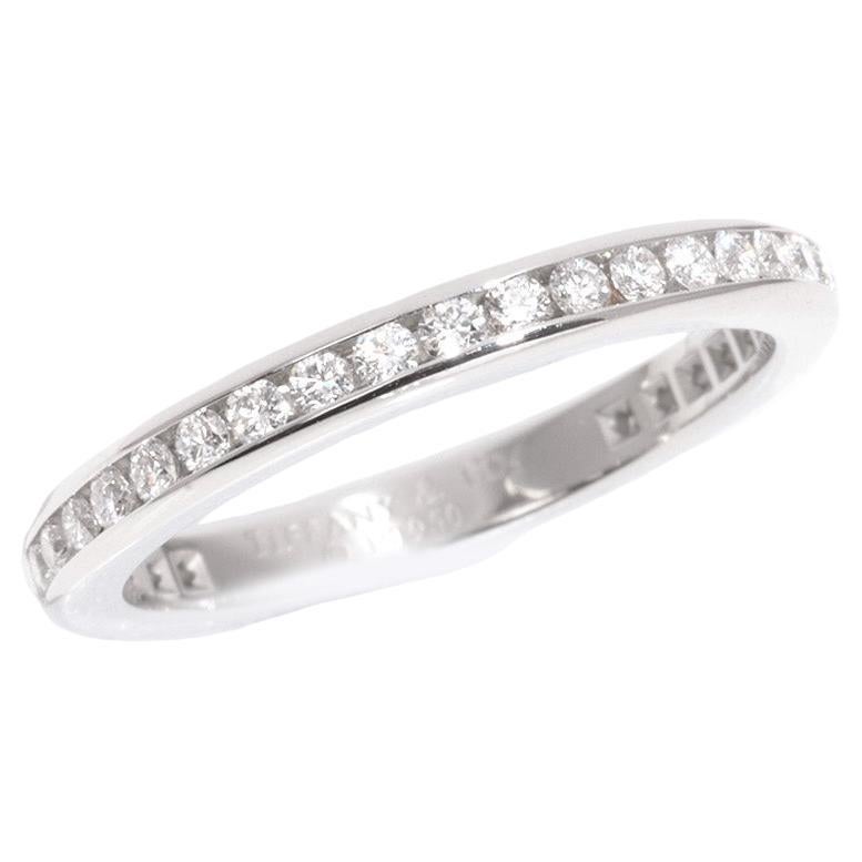 Tiffany & Co. Brilliant Cut Diamond Platinum Full Eternity Ring