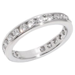 Used Tiffany & Co. Brilliant Cut Diamond Platinum Full Eternity Ring