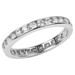 Tiffany & Co. Brillantschliff Diamant Platin Ring für die Ewigkeit