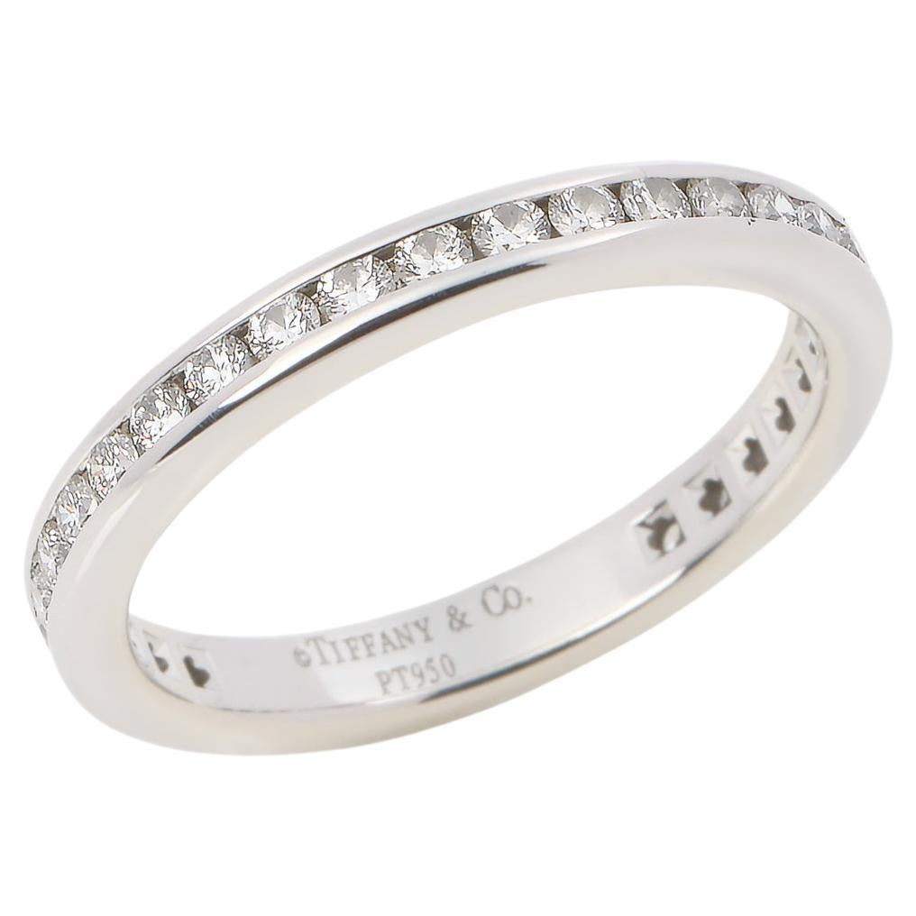 Tiffany & Co. Brilliant Cut Diamond Platinum Full Eternity Ring