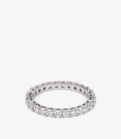 Tiffany & Co. Brilliant Cut Diamond Platinum Half Eternity Ring
