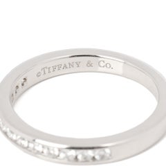 Tiffany & Co. Brilliant cut Diamond Platinum Half Eternity Ring
