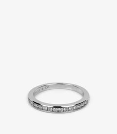 Tiffany & Co. Brilliant cut Diamond Platinum Half Eternity Ring