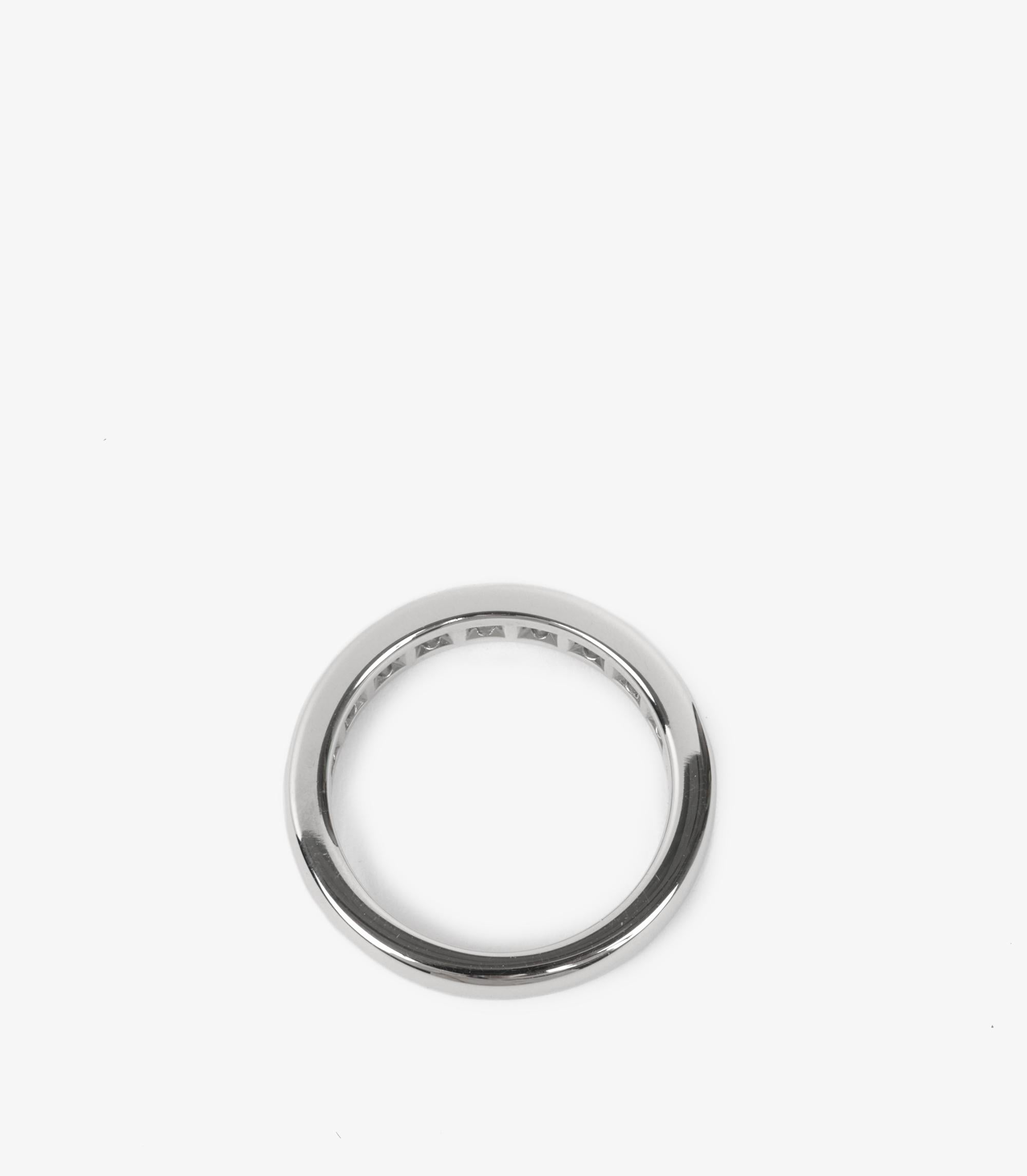 Tiffany & Co. Brilliant cut Diamond Platinum Half Eternity Ring In Excellent Condition In Bishop's Stortford, Hertfordshire