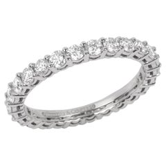 Tiffany & Co. Halb-Eternity-Ring aus Platin mit Diamanten im Brillantschliff
