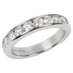 Tiffany & Co. Brilliant cut Diamond Platinum Half Eternity Ring