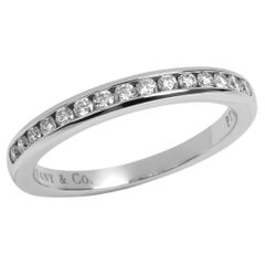 Tiffany & Co. Brilliant cut Diamond Platinum Half Eternity Ring
