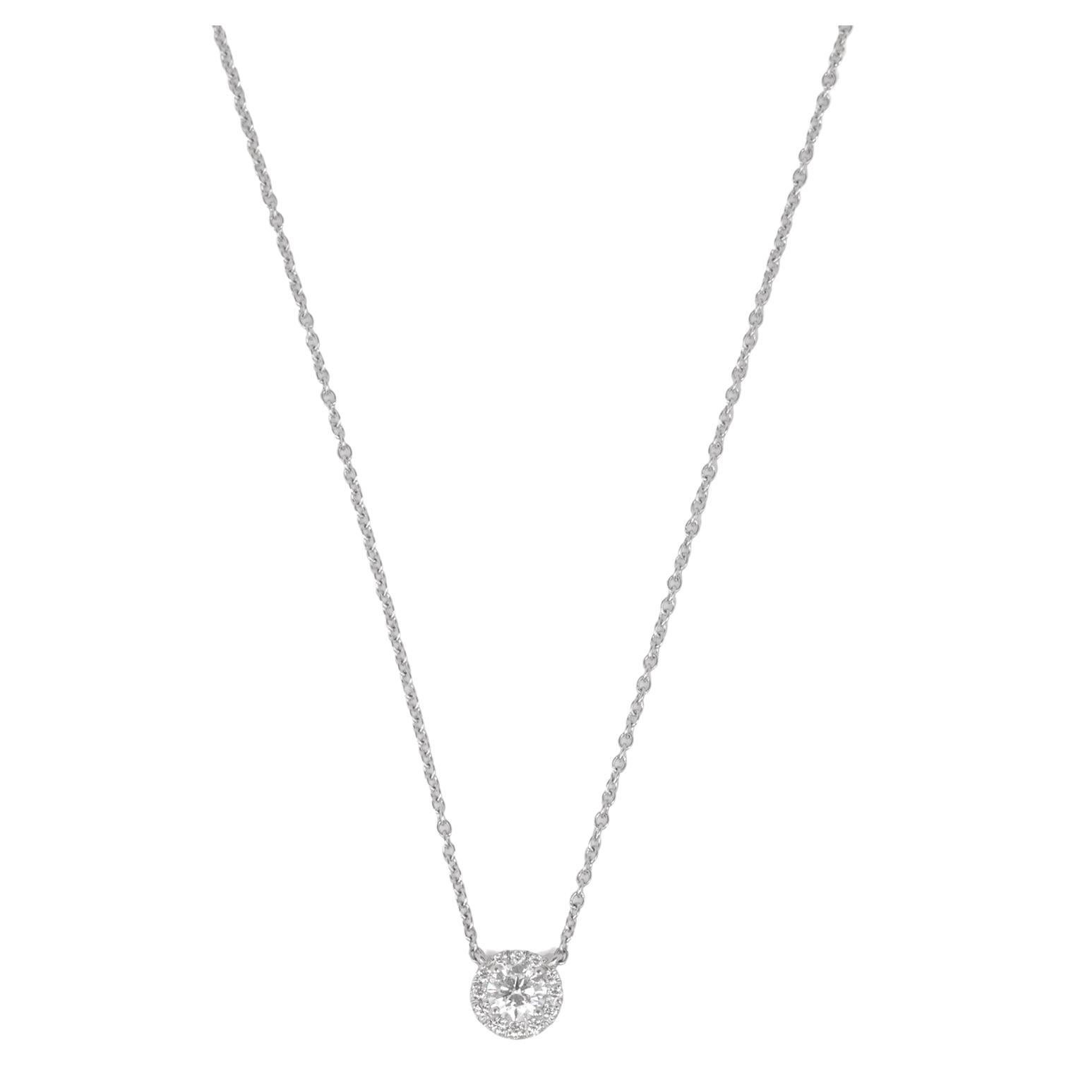 Tiffany & Co. Brillantschliff Diamant Platin Soleste Anhänger