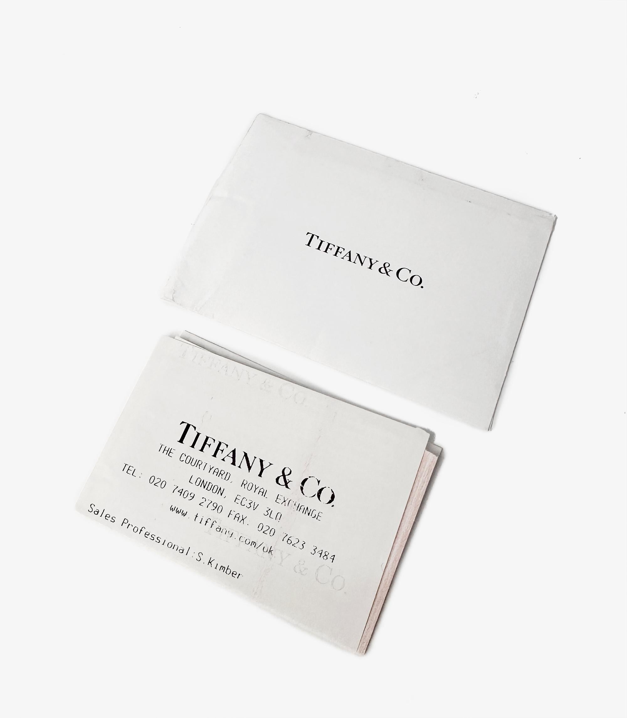 Tiffany & Co. Anneau de mariage avec diamant taillé en brillant et sertissage Tiffany Pour femmes en vente