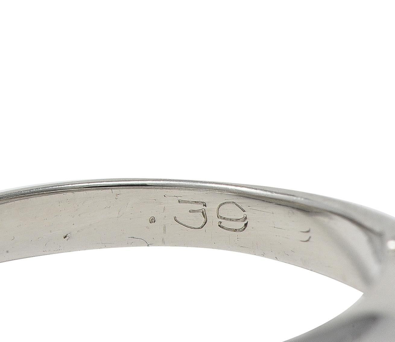 Tiffany & Co. Brilliant Diamond Platinum Contemporary Solitaire Engagement Ring For Sale 3