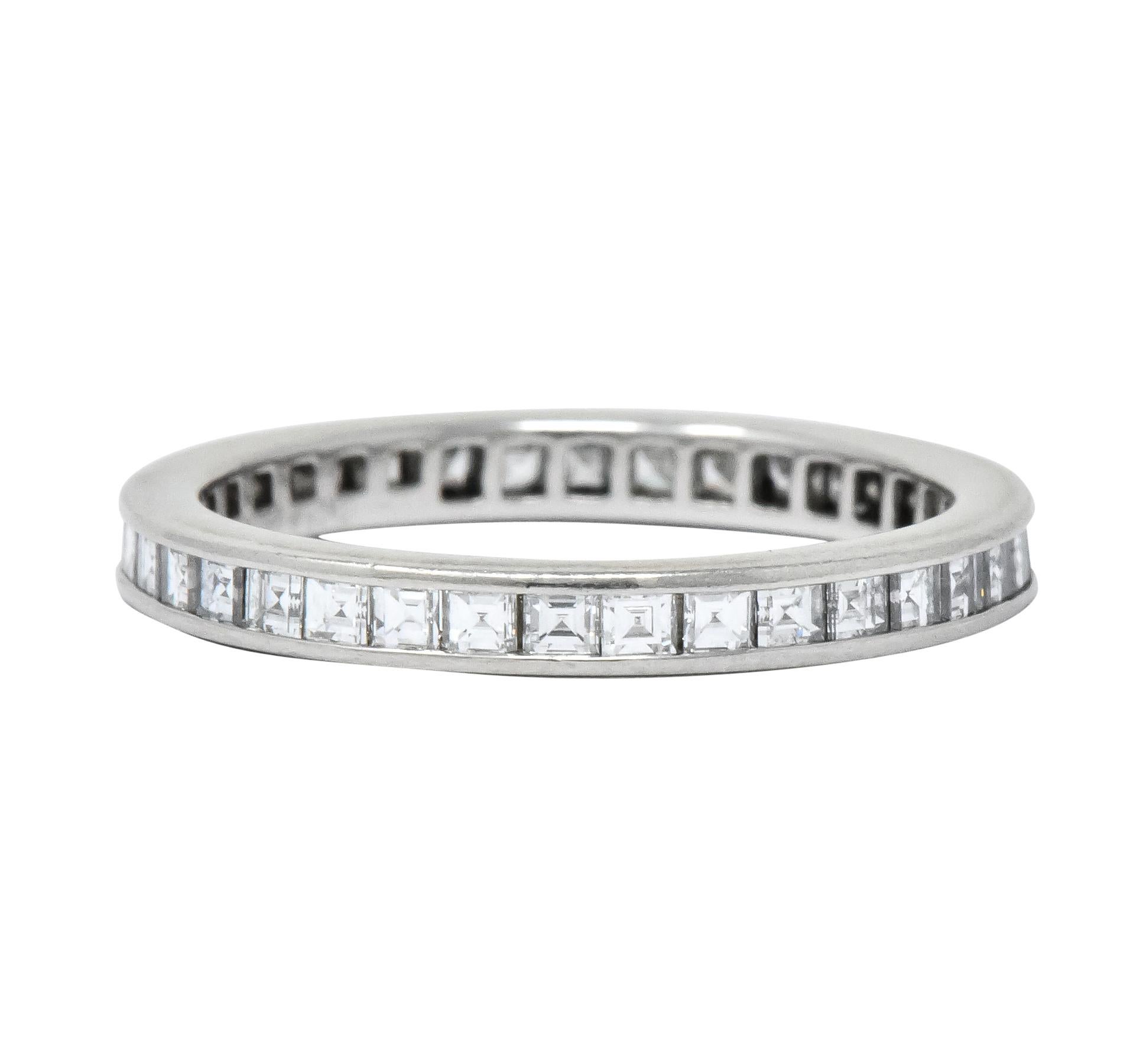 Contemporary Tiffany & Co. British 1.50 Carat Diamond Platinum Eternity Band Ring