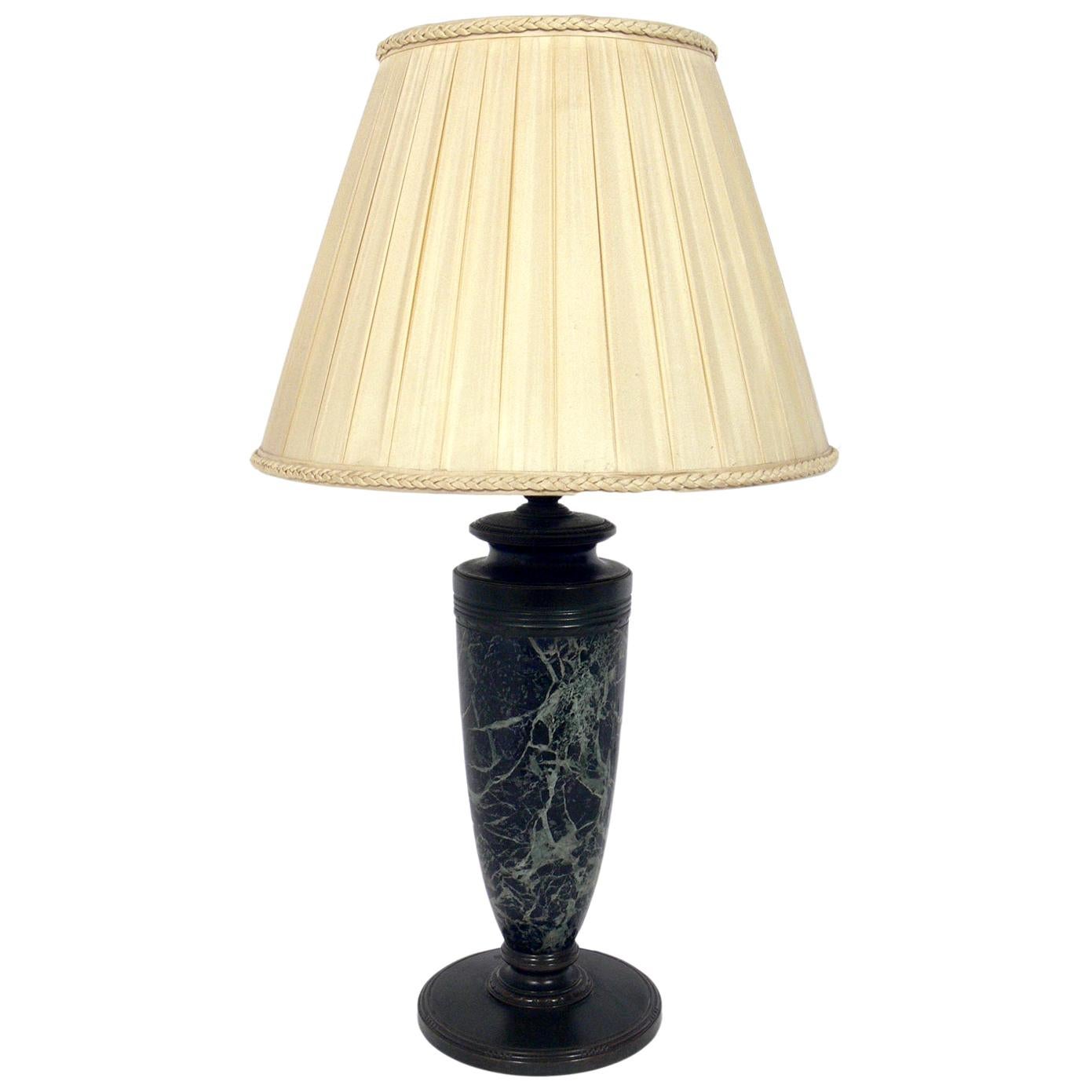 Tiffany & Co. Bronze and Marble Lamp