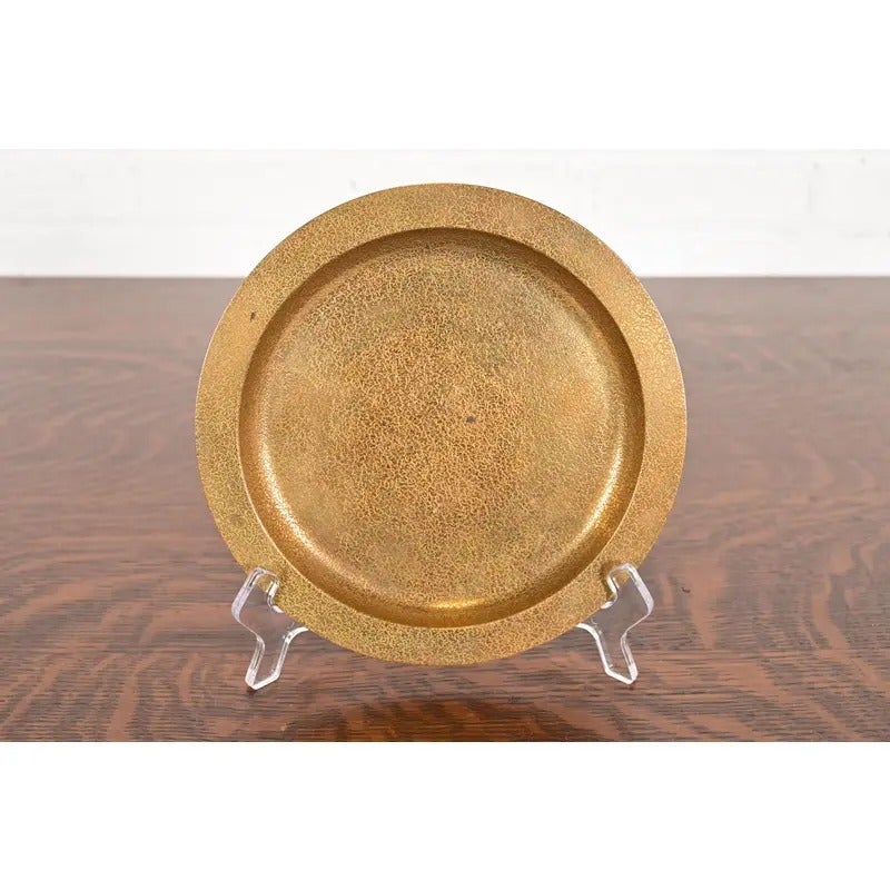 Tiffany 
Co. Bronze Doré Charger Plate or Tray For Sale