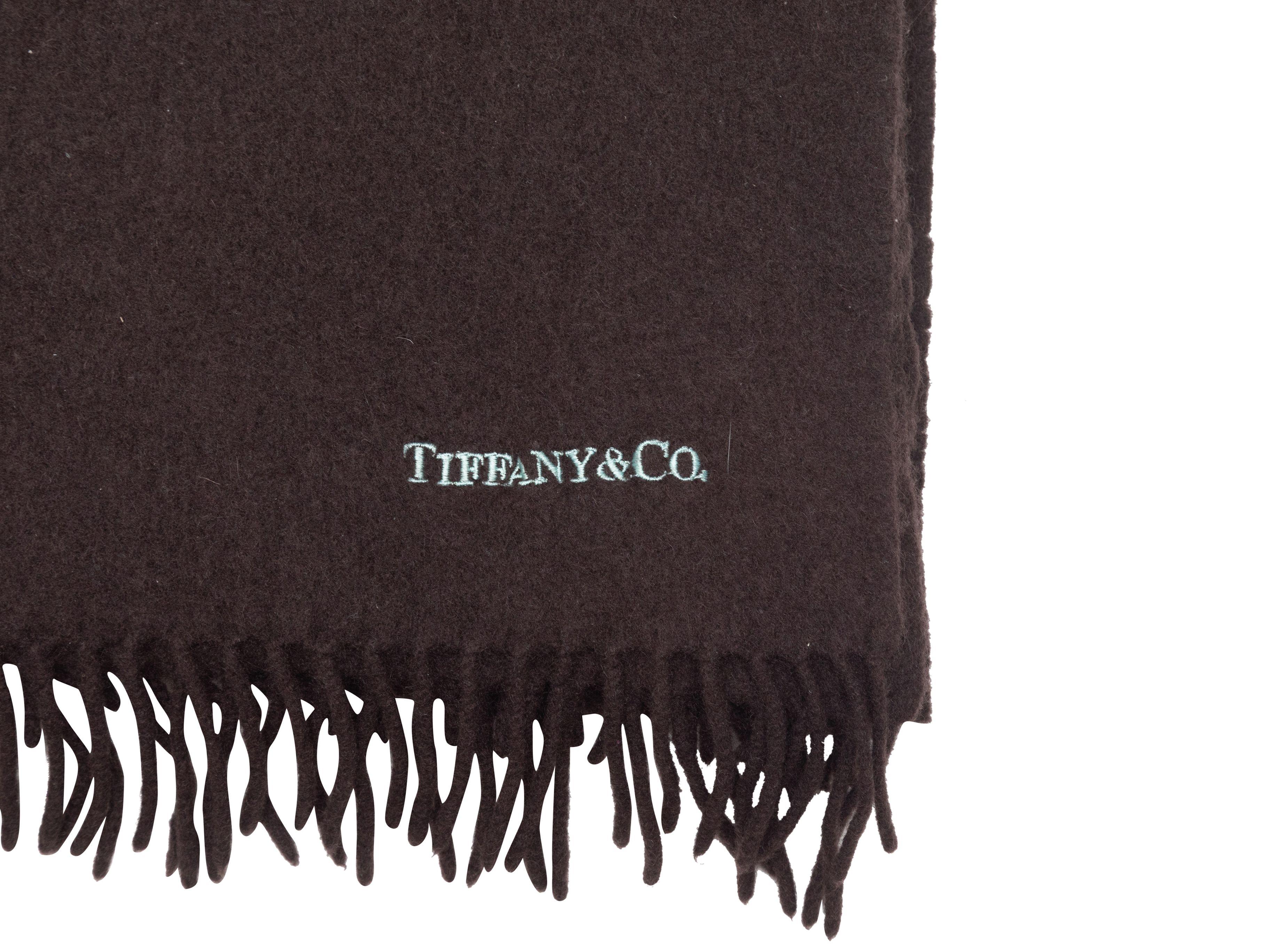 Women's or Men's Tiffany & Co. Brown Cashmere Scarf