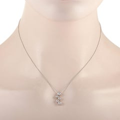 Tiffany & Co. Bubble Platinum 0.50 Carat Diamond Pendant Necklace