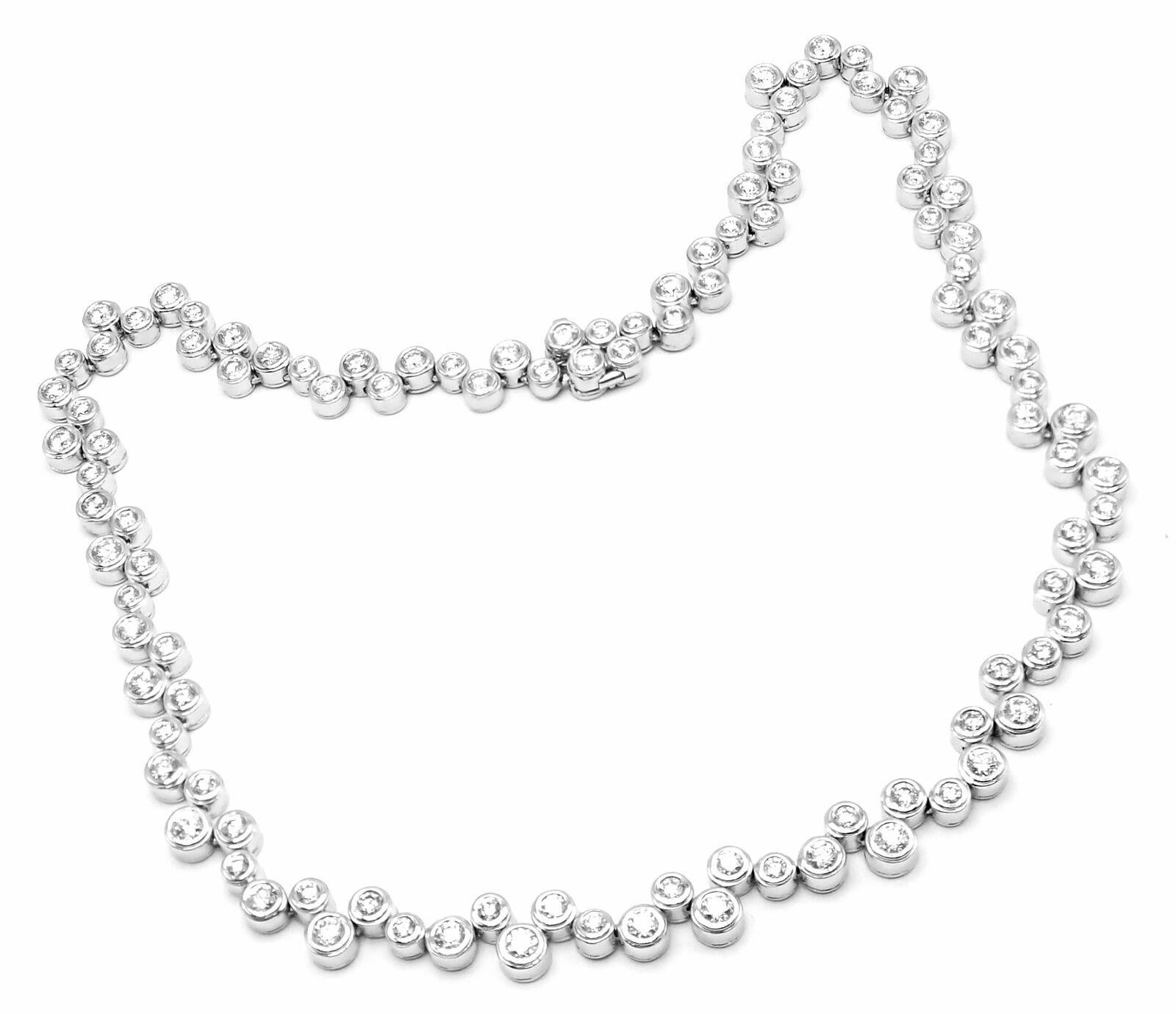 Tiffany & Co Bubbles 10ct Diamant Platin Choker-Halskette (Brillantschliff) im Angebot