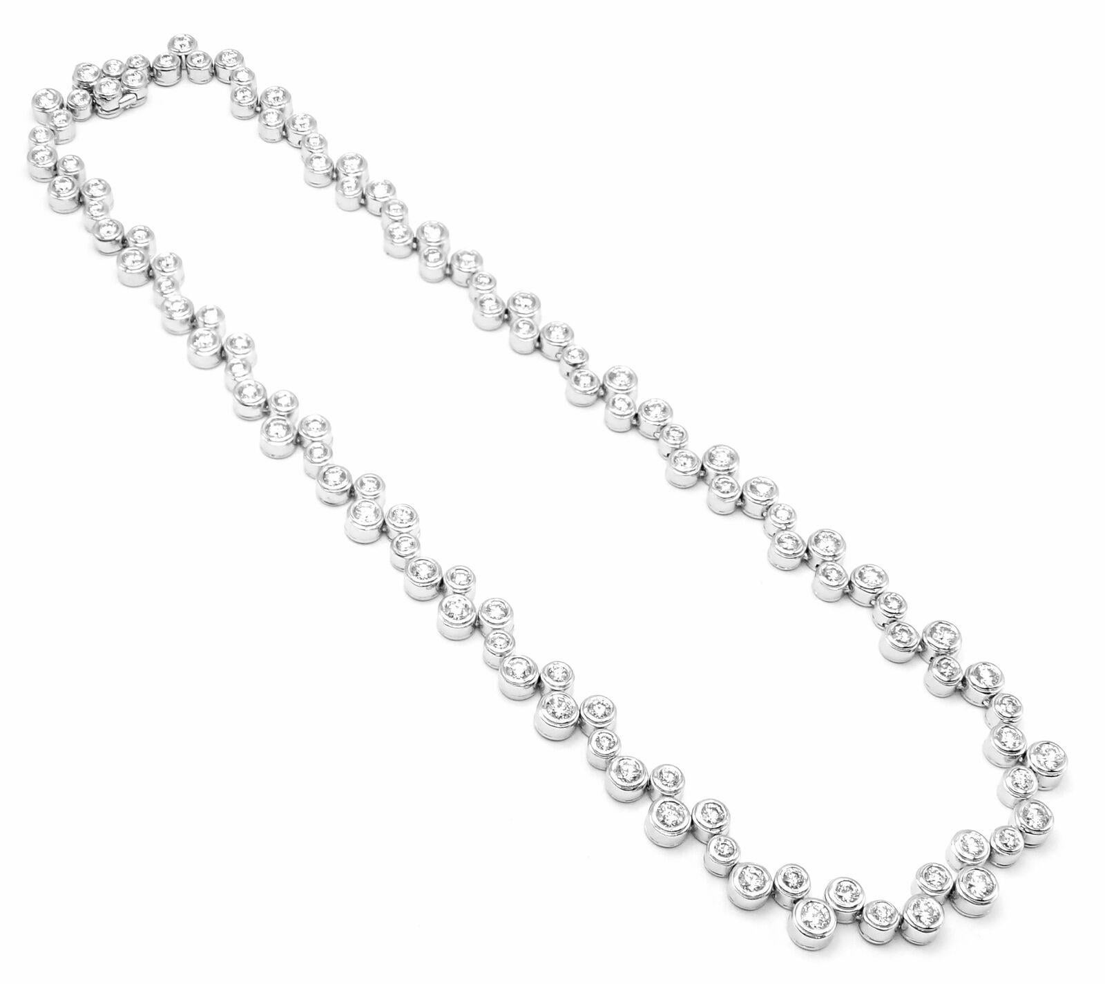 Tiffany & Co Bubbles 10ct Diamant Platin Choker-Halskette im Zustand „Hervorragend“ im Angebot in Holland, PA