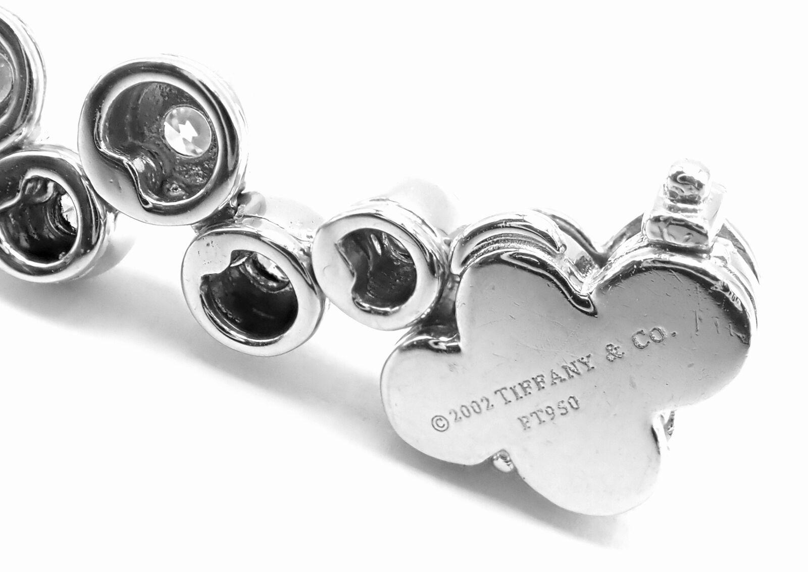 Women's or Men's Tiffany & Co Bubbles 10ct Diamond Platinum Choker Necklace For Sale