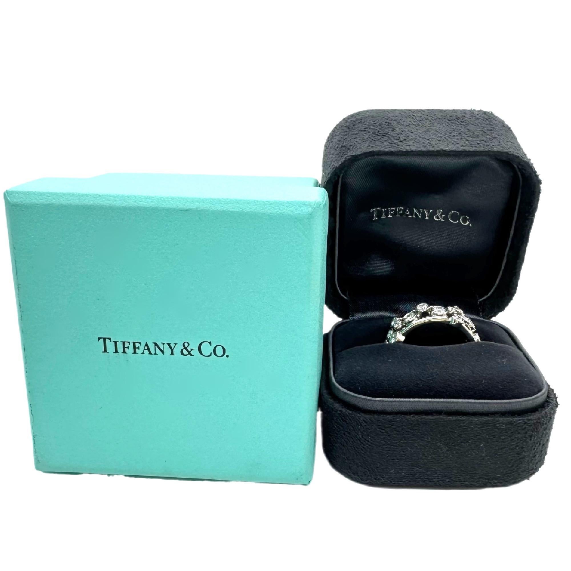 Tiffany & Co Platinum Bubbles Collection Diamond Band Ring For Sale 12