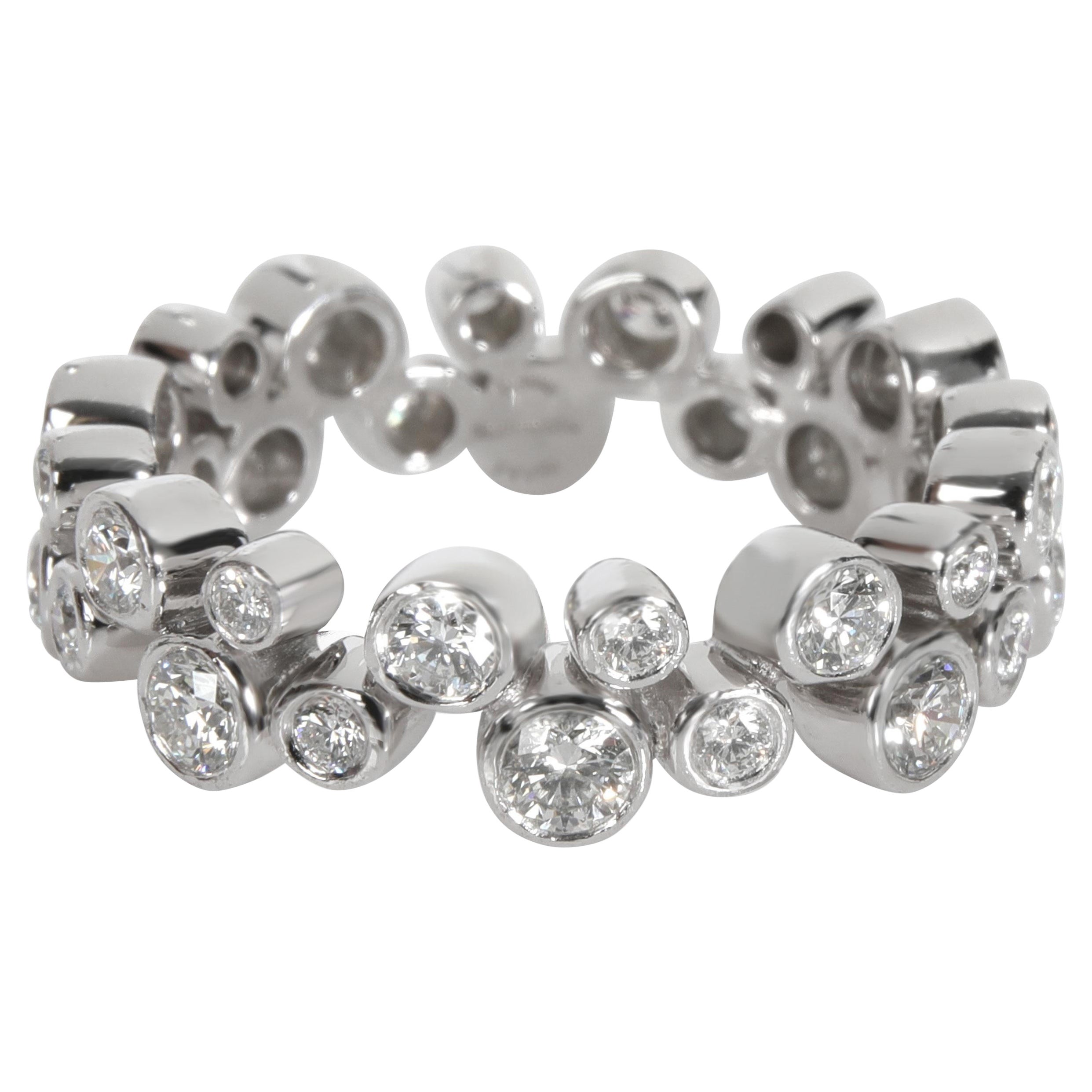 Tiffany & Co. Memoryring aus Platin mit Diamanten in Blasenform, 0,96 Karat