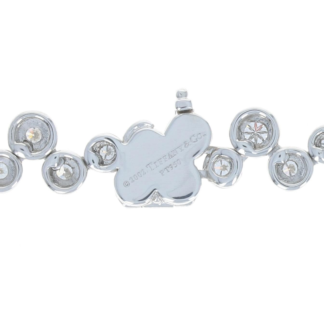 Tiffany & Co. Bubbles Diamond Necklace Platinum, 950 Round Cut 8.40ctw 2