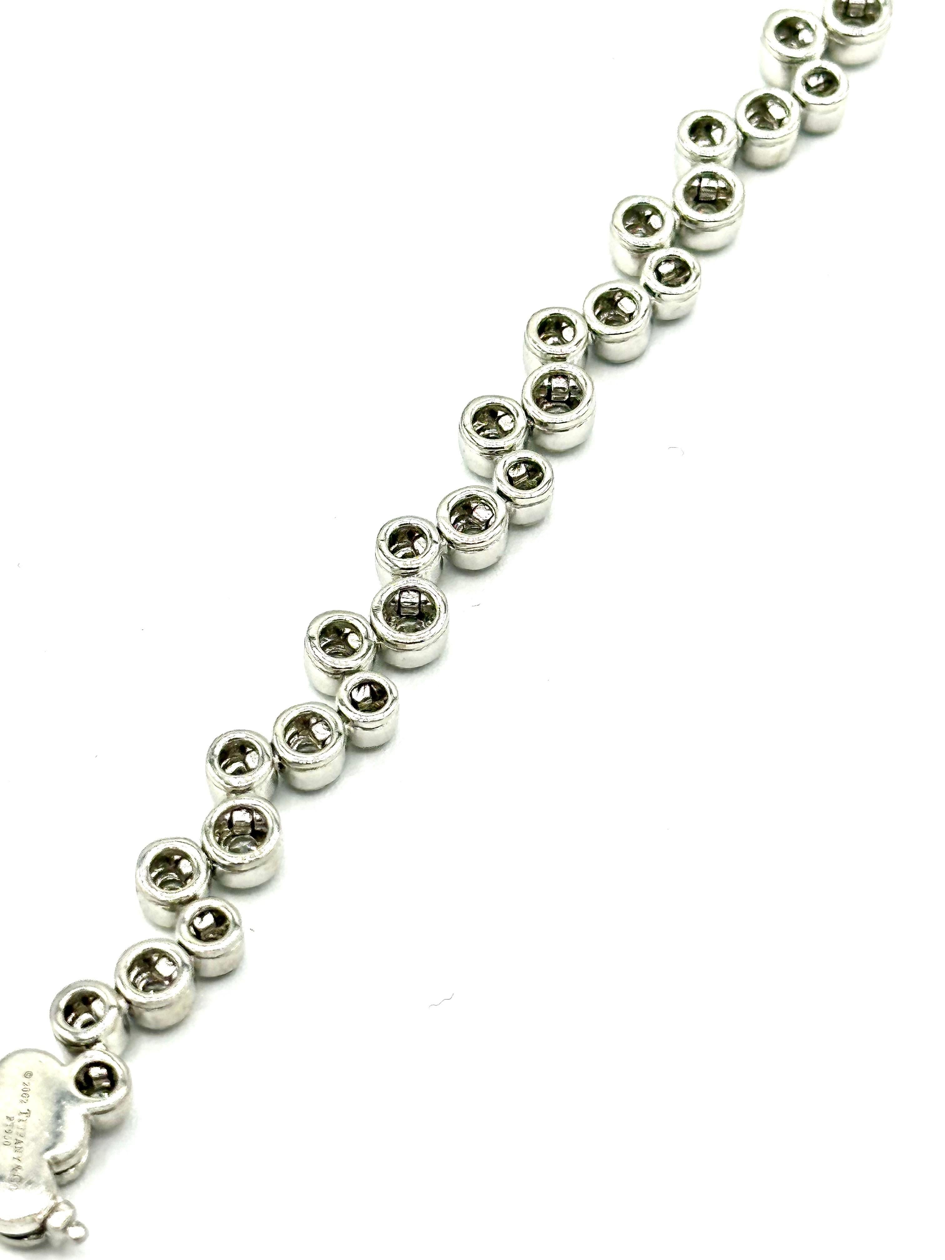 Tiffany & Co. Bubbles Diamond & Platinum Bracelet In Excellent Condition In Chevy Chase, MD