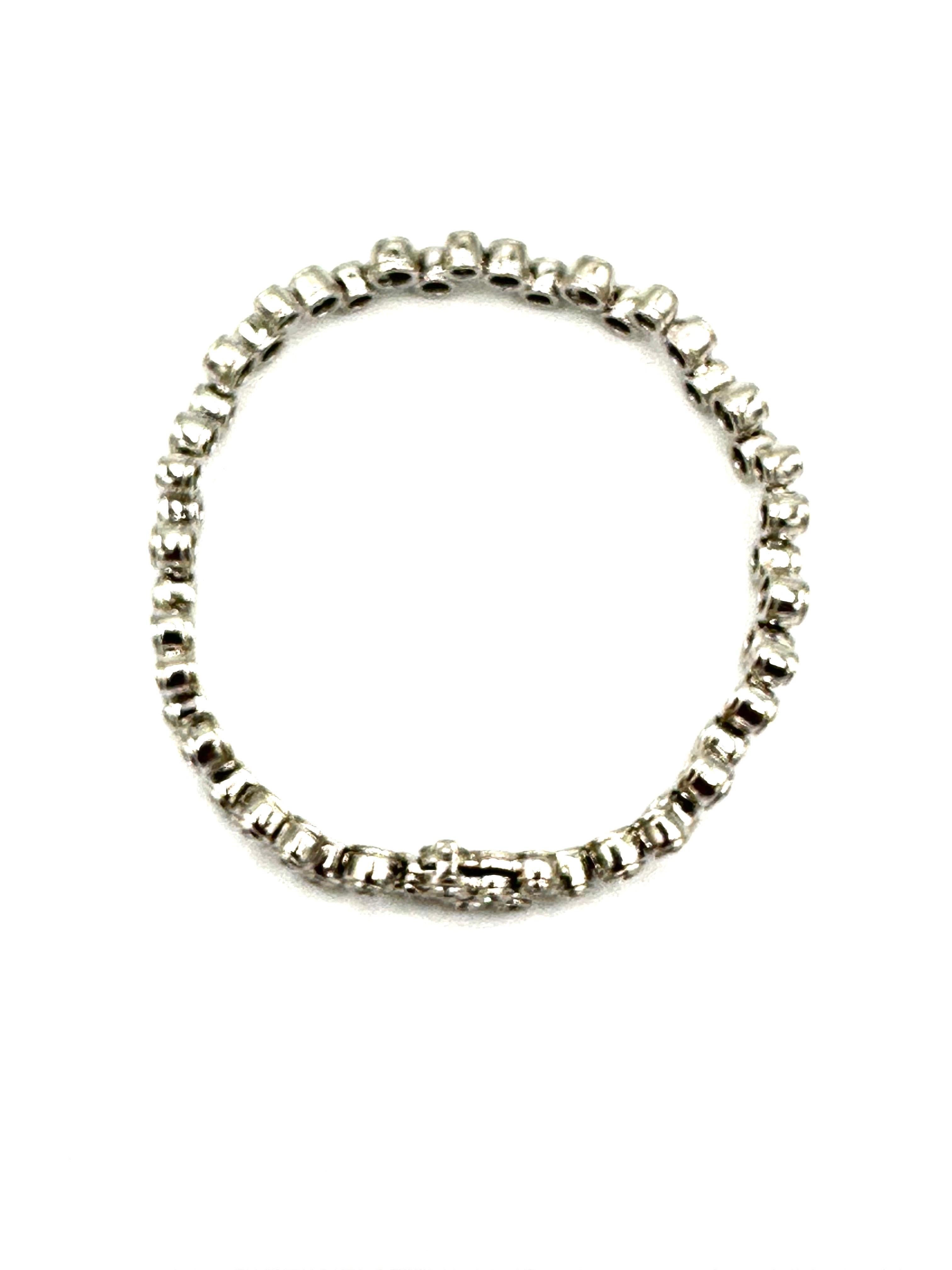 Women's or Men's Tiffany & Co. Bubbles Diamond & Platinum Bracelet