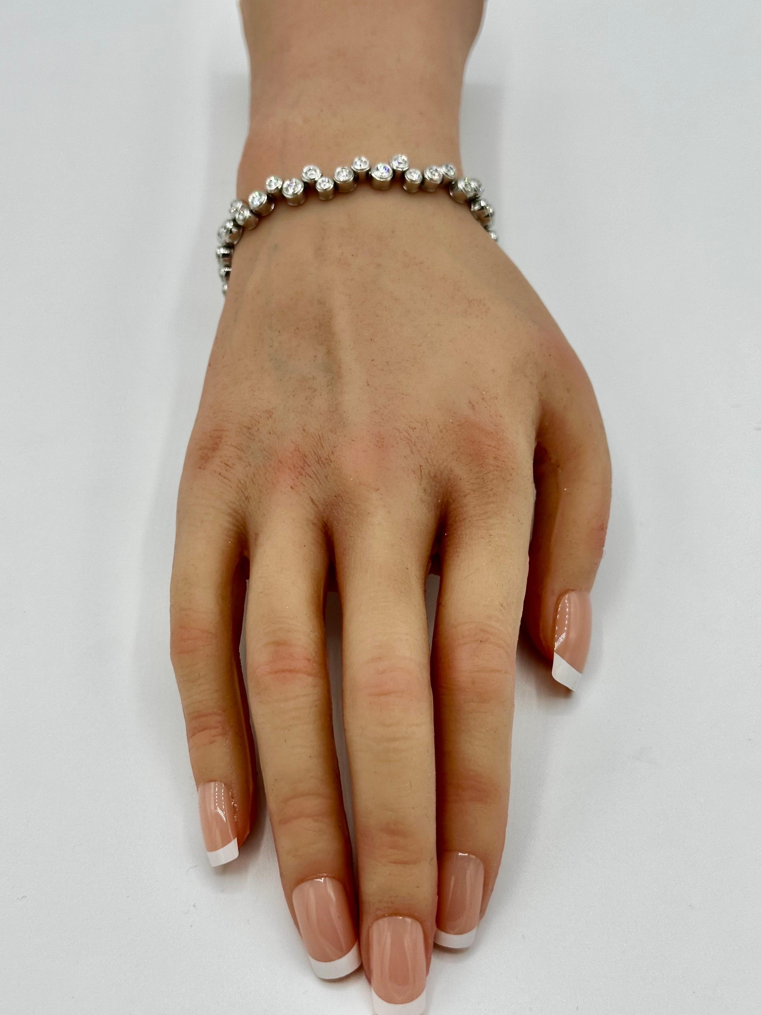 Tiffany & Co. Bubbles Diamond & Platinum Bracelet 3