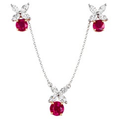 Tiffany
Co. Burma Ruby
Diamond “Victoria” Platinum Pendant Necklace Tiffany
Co. Burma Ruby
Diamond “Victoria” Platinum Pendant Necklace
